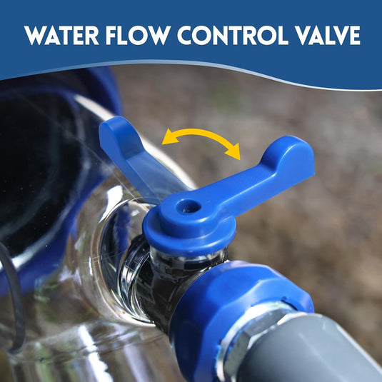 RV Tank Rinser with Gate Valve, Black Tank Flush Kit