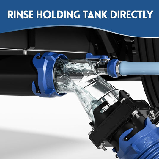 RV Tank Rinser with Gate Valve, Black Tank Flush Kit