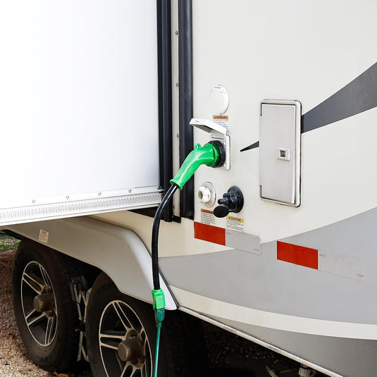 135° 15A to 30A RV Plug Adapter with Locking Connector