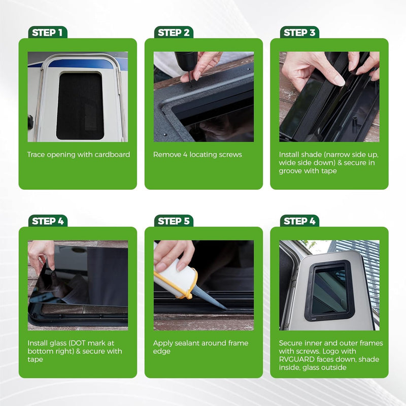 Load image into Gallery viewer, All-in-One RV Door Window with Sliding Shade - 15.7" x 24.7"
