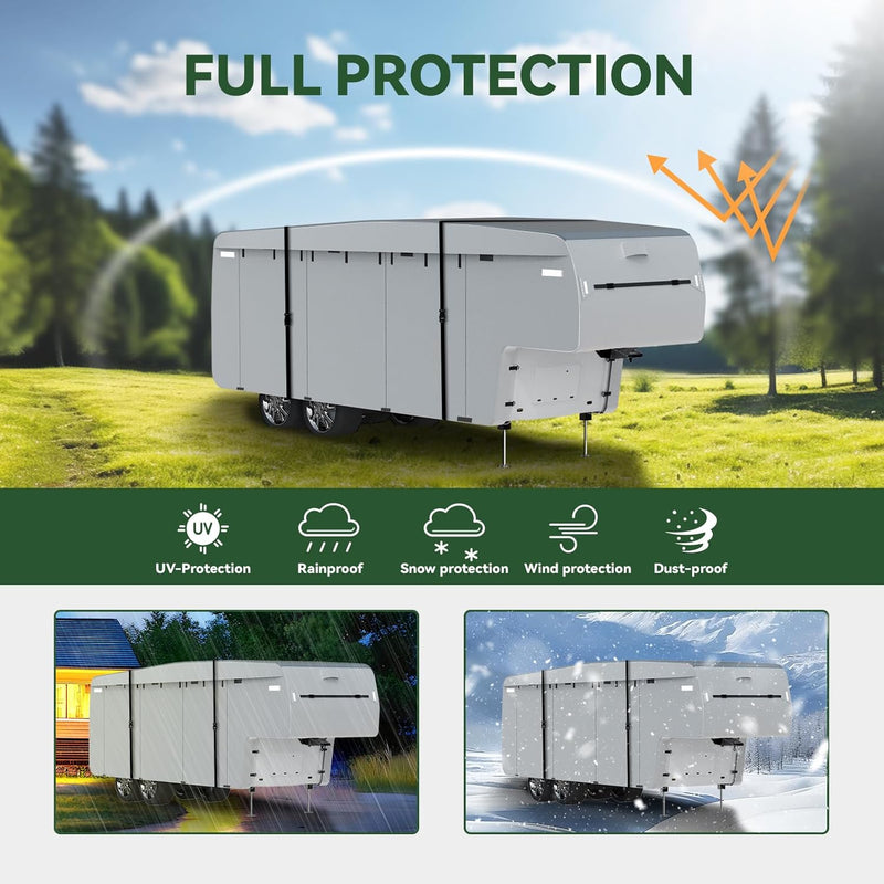 Load image into Gallery viewer, Waterproof &amp; UV Protection 5th Wheel RV Cover
