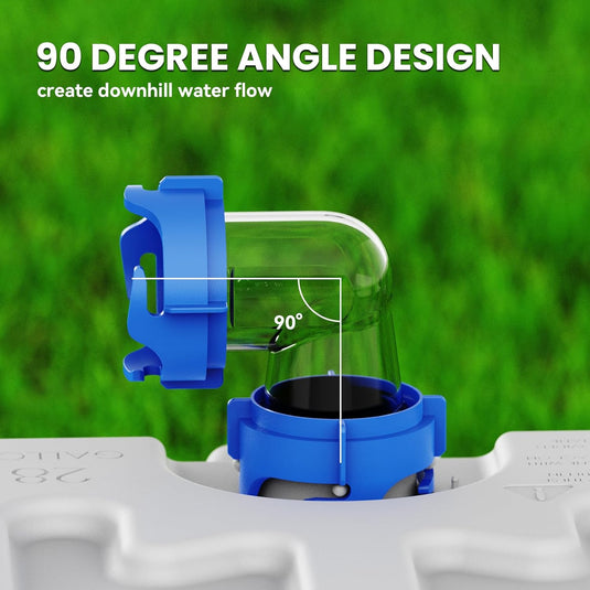 RV Sewer Hose Adapter - 90°