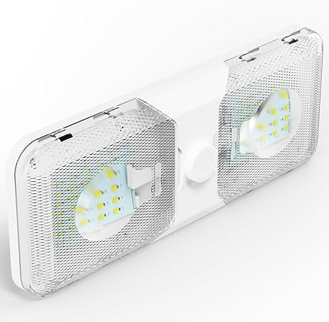 RV 12V LED Ceiling Double Dome Light