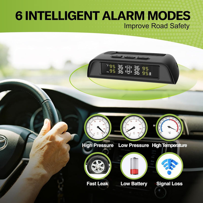Load image into Gallery viewer, RV Tire Pressure Monitoring System with Solar Charge
