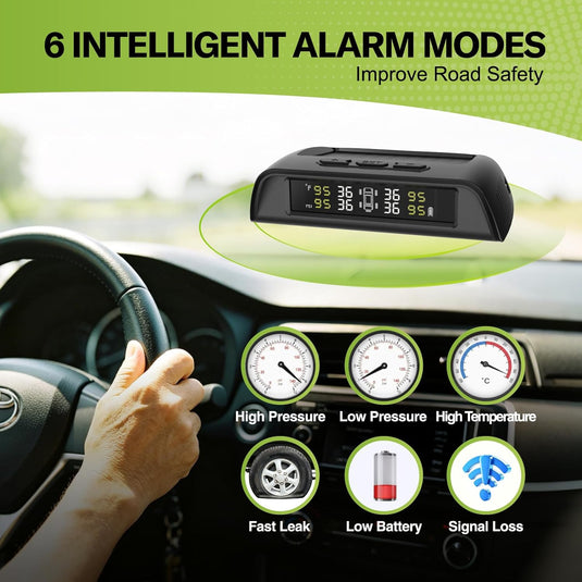 RV Tire Pressure Monitoring System with Solar Charge