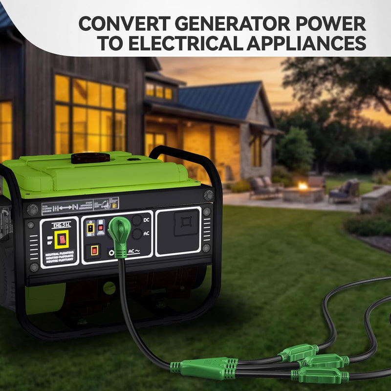 Load image into Gallery viewer, 3-Way Generator Adapter - TT-30P to 3 x 5-20R
