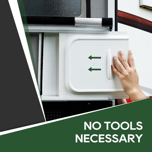 12" RV Screen Door Slide Latch & Adjustable Handle Kit