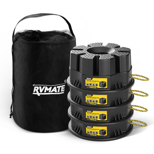 6" RV Leveling Blocks with Stackable Design