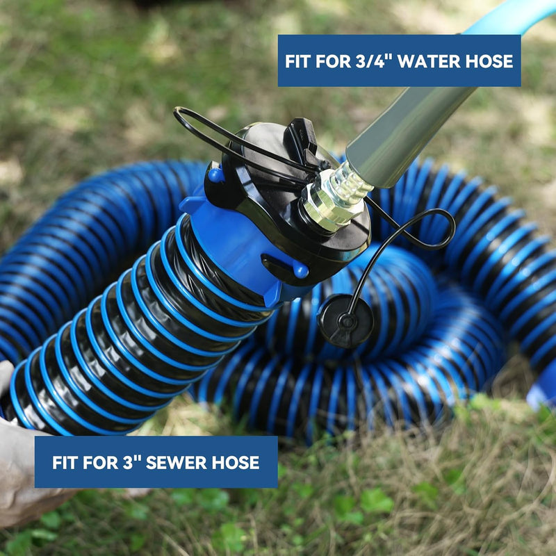 Chargez l'image dans la visionneuse de la galerie, RV Waste Valve Cap, Drain Cap for 3" Sewer Hose
