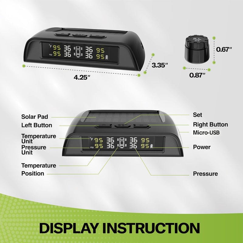 Load image into Gallery viewer, RV Tire Pressure Monitoring System with Solar Charge
