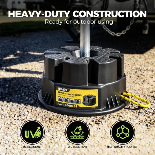 6" RV Leveling Blocks with Stackable Design