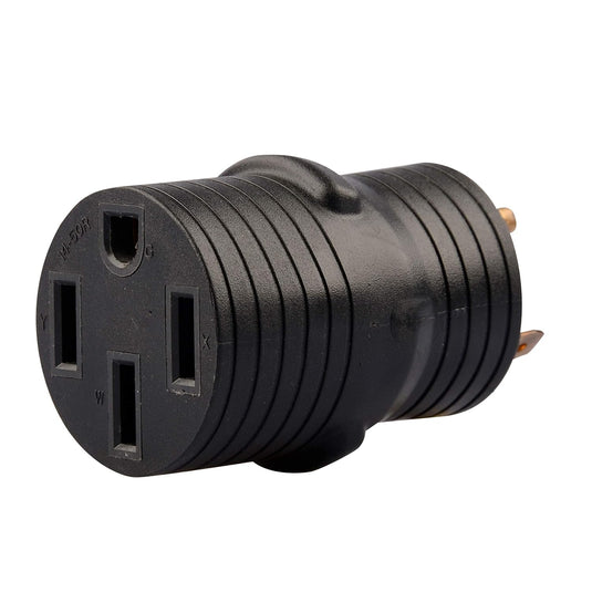 30 Amp to 50 Amp RV Plug Adapter - TT-30P to 14-50R