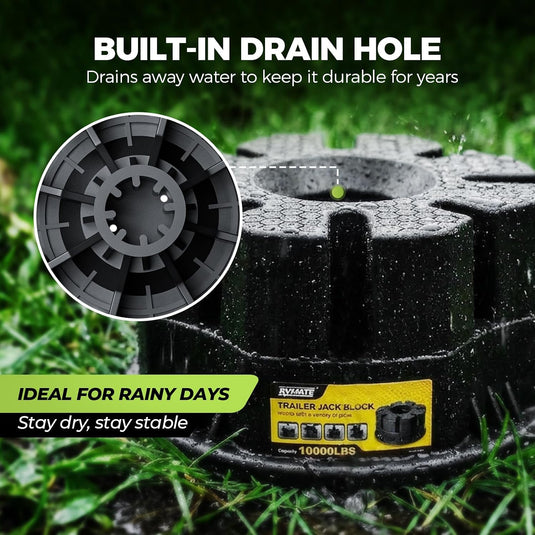 6" RV Leveling Blocks with Stackable Design