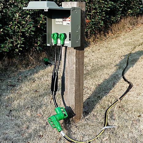 RV Y Adapter - 30A/30A to 50A