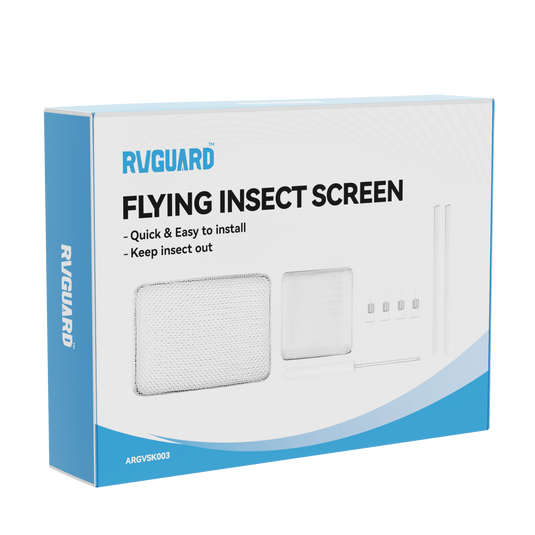 Flying Insect Screen for RV Water Heater Vent Cover 2 Pack (4.5 x 4.5 x 1.3 Inch)(8.5 x 6 x 1.3 Inch)