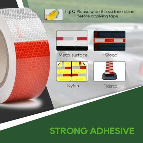 Load image into Gallery viewer, DOT-C2 Reflective Tape 2 Inch 30 Feet - RVGUARD
