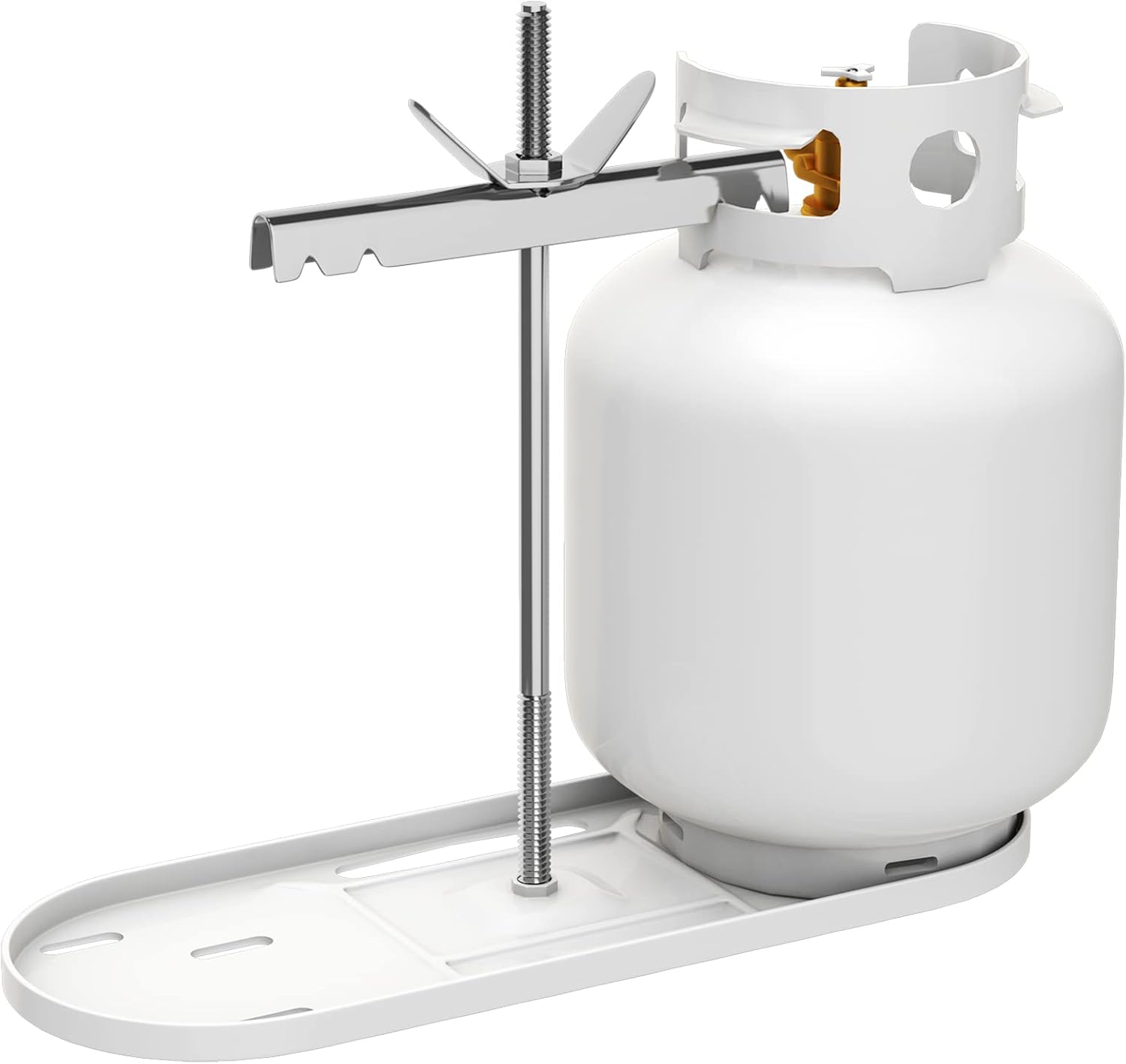 RVGUARD Dual Propane Tank Mounting Rack for 20 and 30lbs Tanks