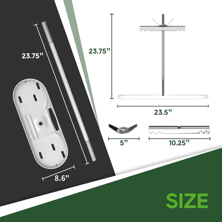 RVGUARD Dual Propane Tank Mounting Rack for 20 and 30lbs Tanks