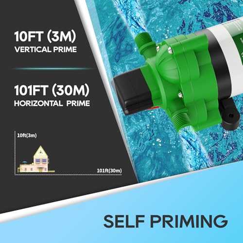 Load image into Gallery viewer, Fresh Water Pump 3.5 GPM with Strainer Filter and Adapters 12V - RVGUARD
