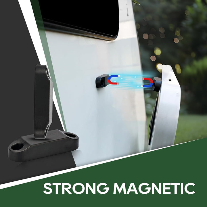 RV Camper Trailer Motorhome Plastic Baggage Door Catch Holder Grey 5 Pk - Foto 5