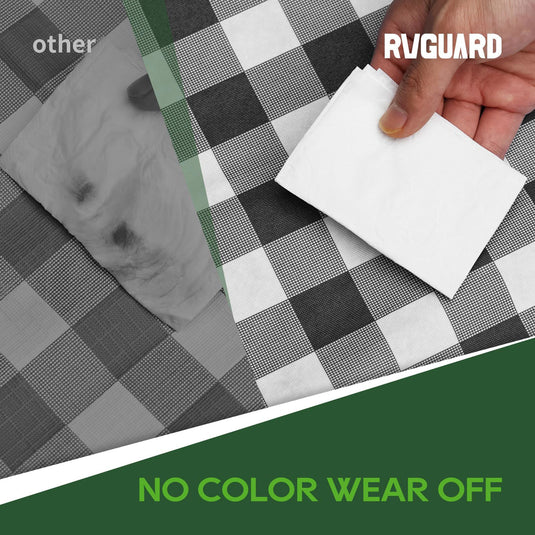 Picnic Table Cover 28x72 Inch - Black and White - RVGUARD