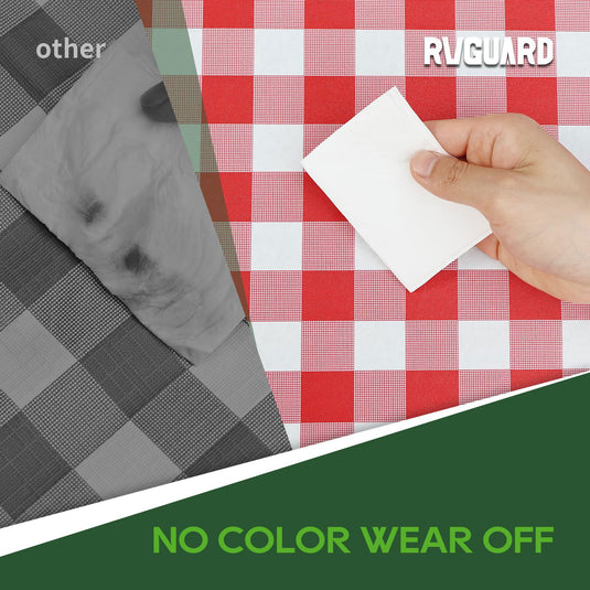 Red Bench Cover RVGUARD Picnic Table Cover & Bench Covers | 28x72 Inch, Red and White ...