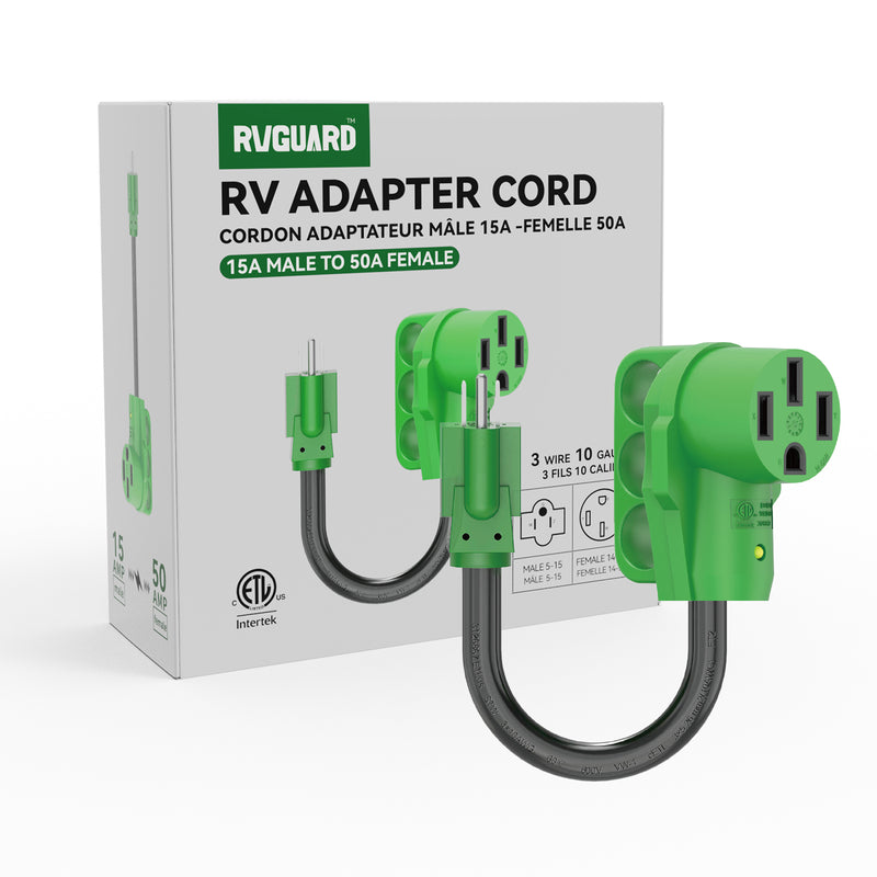 Load image into Gallery viewer, 50 Amp to 110 Volt RV Adapter Cord
