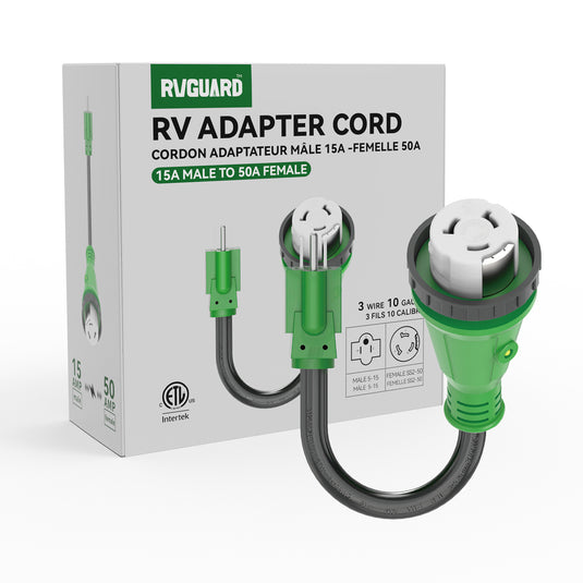 50 Amp to 110 Volt Adapter Cord with Lock