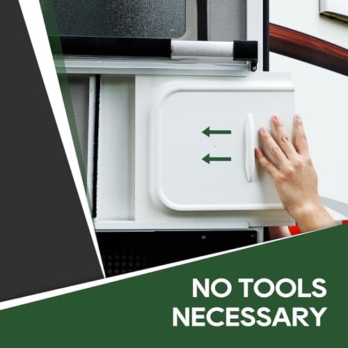 Load image into Gallery viewer, RVGUARD 12” RV Screen Door Slide with Slide Stop - No Tools Necessary
