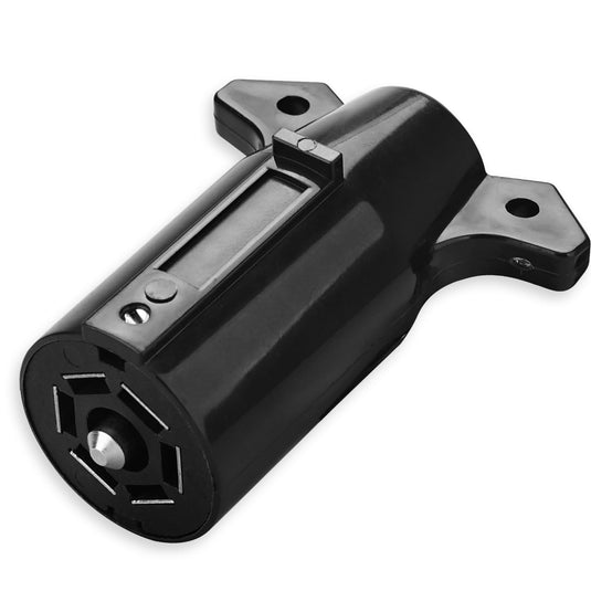 RVGUARD 12 Volt Trailer Plug 7 Pin - Black