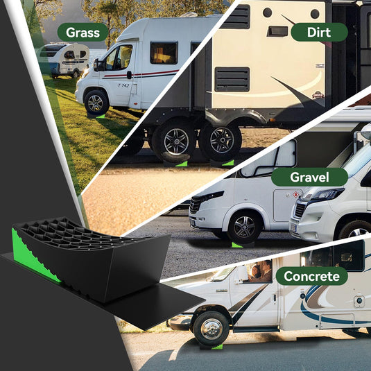 RVGUARD Camper Levelers with Anti-slip Mats - Usage Scenarios