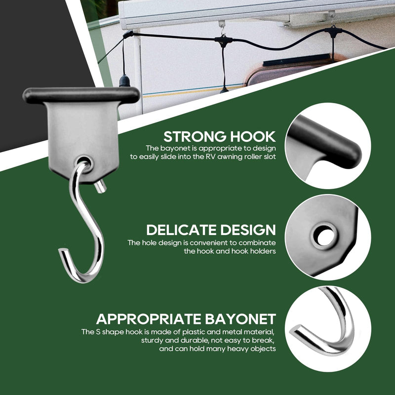 Load image into Gallery viewer, RVGUARD RV Awning Light Holder - Strong Hook - Delicate Design - Appropriate Bayonet
