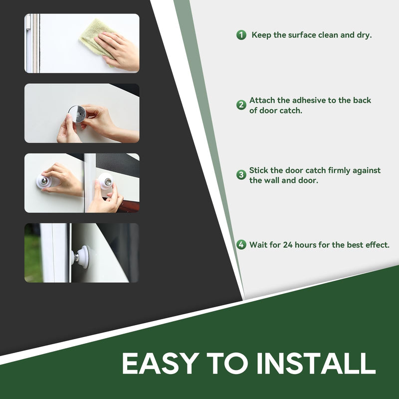 Load image into Gallery viewer, RVGUARD RV Magnetic Door Catch - Install steps

