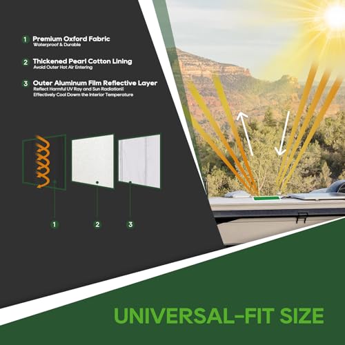 RVGUARD RV Magnetic Shade Cover 16” x 16” - Universal-fit Size