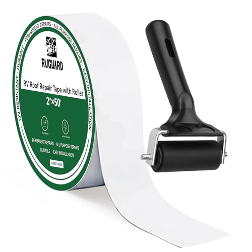 Load image into Gallery viewer, RVGUARD RV Roof Sealant Tape with Roller 2&#39;&#39; x 50&#39; - White
