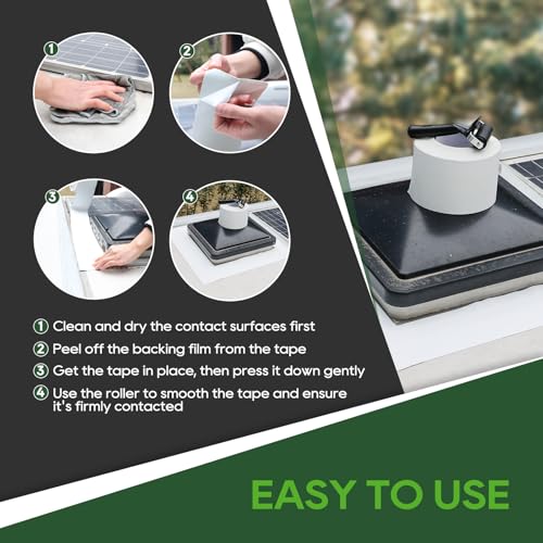 Load image into Gallery viewer, RVGUARD RV Roof Sealant Tape with Roller 6&#39;&#39; x 50&#39; - Easy to Use

