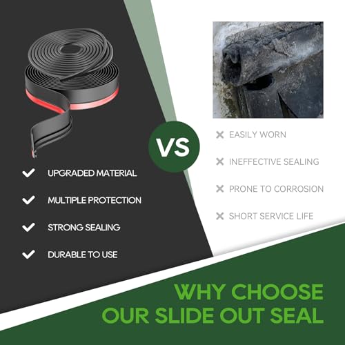 Load image into Gallery viewer, RVGUARD RV Slide Out Seal Kit L-Shaped &amp; D-Shaped 40 Foot - Comparison

