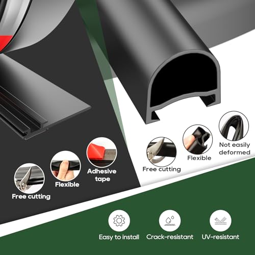Load image into Gallery viewer, RVGUARD RV Slide Out Seal Kit L-Shaped &amp; D-Shaped 40 Foot - Easy to Install - Crack-resistant - UV-resistant
