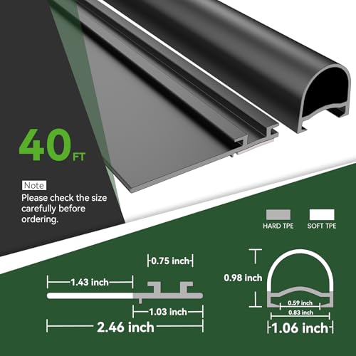 Load image into Gallery viewer, RVGUARD RV Slide Out Seal Kit L-Shaped &amp; D-Shaped 40 Foot - Sizes
