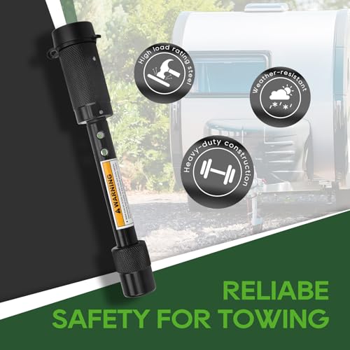 RVGUARD Trailer Hitch Lock for Class III IV 2"& 2-1/2" Receiver 2 Pack - Reliable Safety for Towing