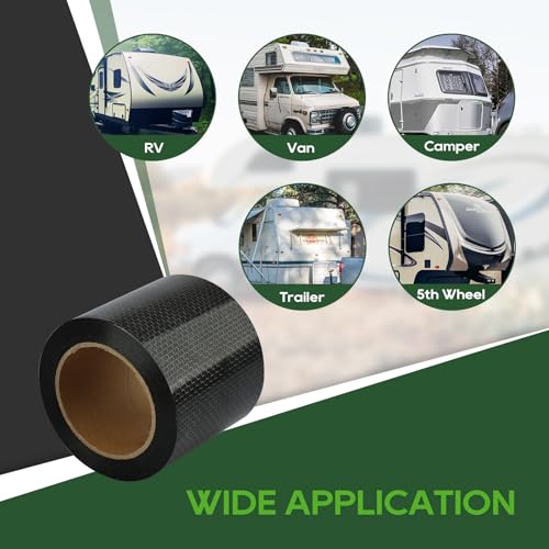 RVGUARD Waterproof Repair Tape with Permanent Sealing Adhesive 4'' x 50' - Wide Application