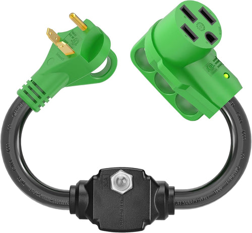 RV Adapter Cord with Overload Protector 30 Amp to 50Volt - RVGUARD