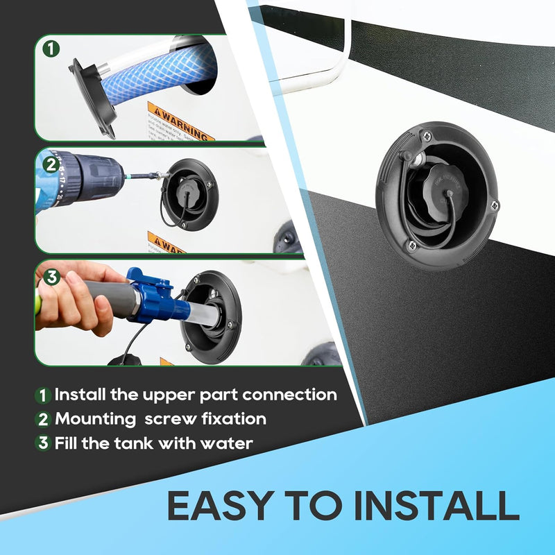 Load image into Gallery viewer, RV Fresh Water Hatch with Gravity Fill Hatch Inlet - RVGUARD
