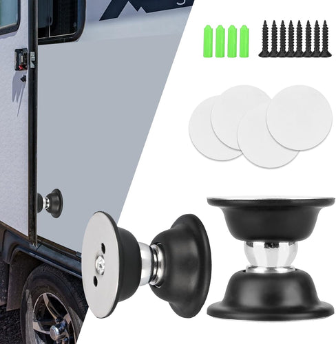RV Magnetic Door Catch 2 Pack - Black - RVGUARD