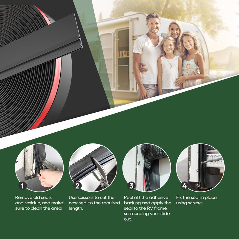 Load image into Gallery viewer, RV Slide Out Seal I-Shaped 40 Foot - RVGUARD

