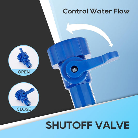 RV Water Tank Filler with Shutoff Valve - RVGUARD