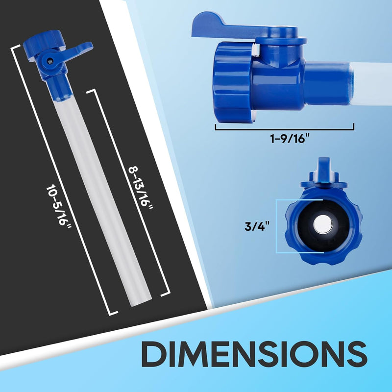 Load image into Gallery viewer, RV Water Tank Filler with Shutoff Valve - RVGUARD
