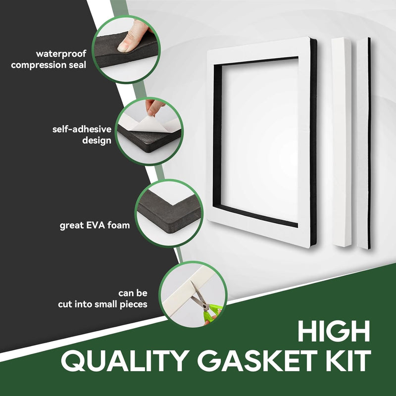 Load image into Gallery viewer, Universal Camper Roof AC Gasket Kit 2 Pack - High Quality Gasket Kit - Waterproof Compression Seal - Self-adhesive Design - Great EVA Foam
