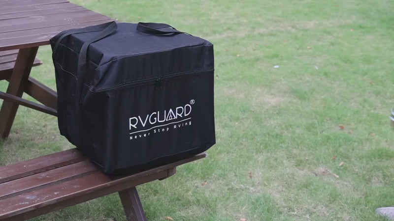 Load and play video in Gallery viewer, Portable Camp Toilet 5.3 Gallon with Carry Bag and Wash Sprayer
