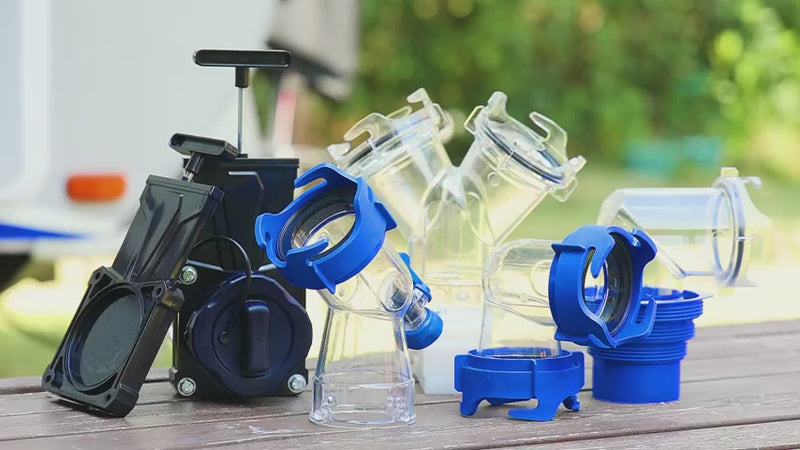 Load and play video in Gallery viewer, RV Waste Water Valve with Adapter
